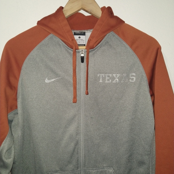 Nike Texas Longhorns Full Zip Hoodie Jacket - Picture 2 of 7